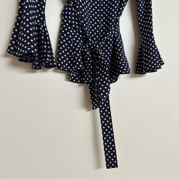 Michael Kors Collection Silk Polka Dot Blouse 2 - Picture 5 of 10